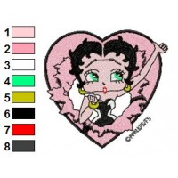 Betty Boop Embroidery Design 46